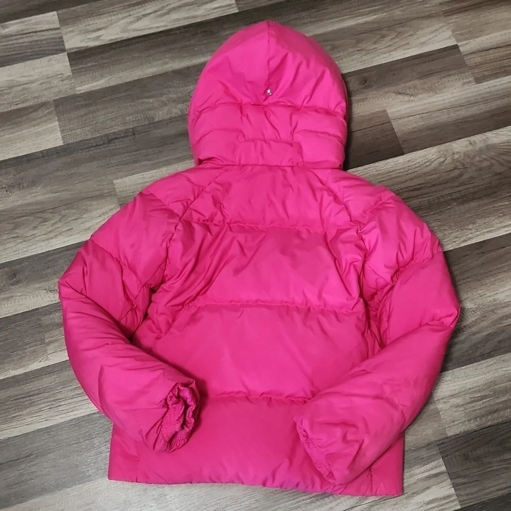 Polo Ralph Lauren  Hooded Puffer Down Jacket Coat -Hot Pink  Size 12/14 Ski/Snow